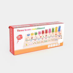 Educational 3 in 1 Activity Matchboard for Kids