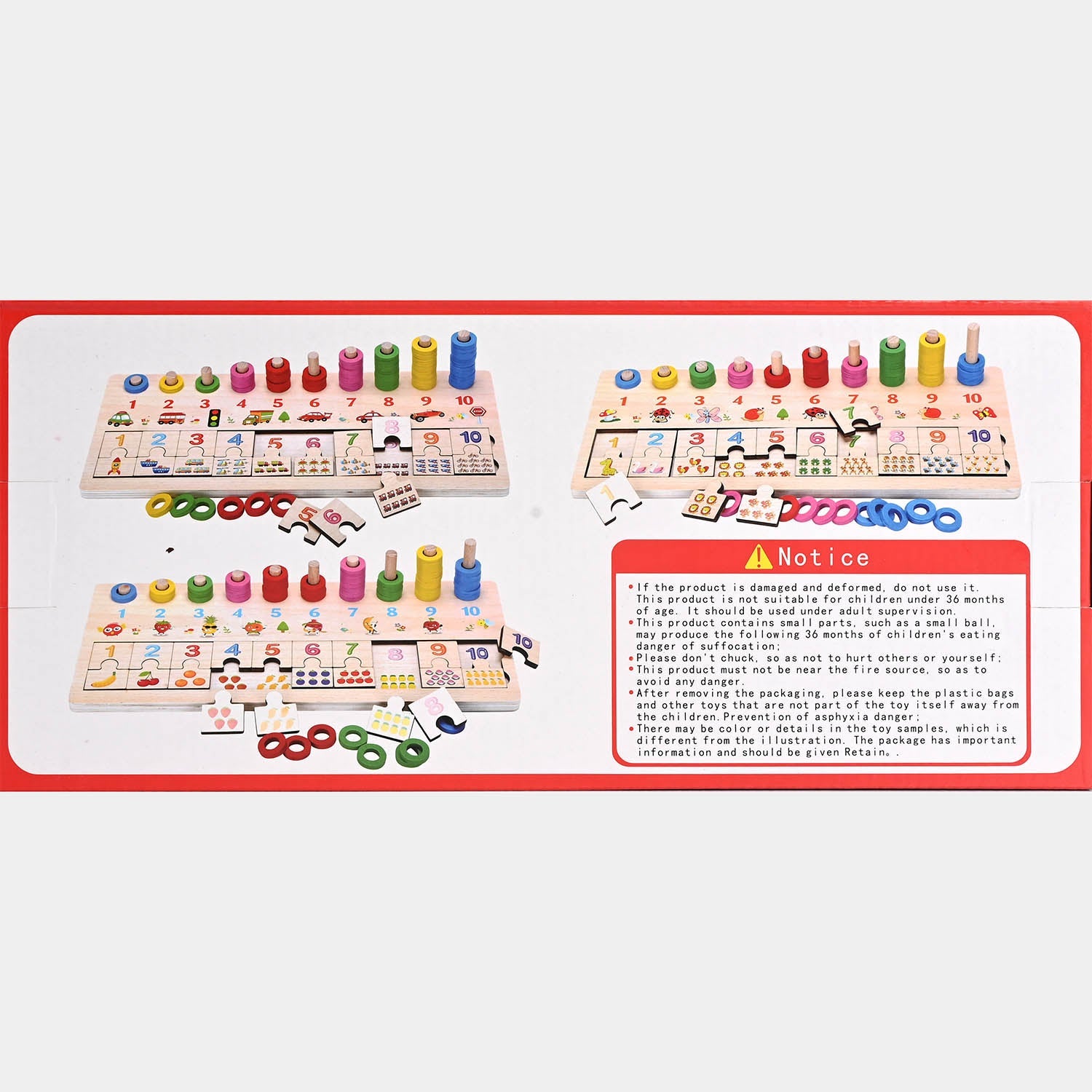 Educational 3 in 1 Activity Matchboard for Kids