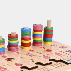 Educational 3 in 1 Activity Matchboard for Kids