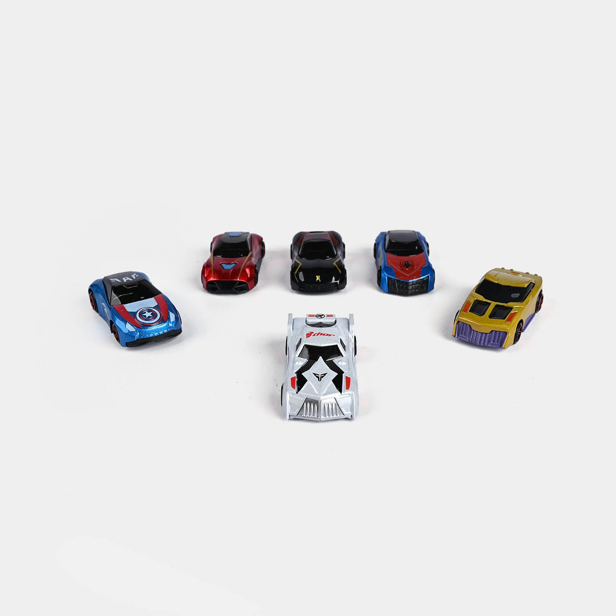 Die-Cast Mini Alloy Cars – Set of 06